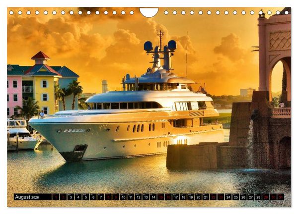 Produktbild: SUPERYACHTS (Wall Calendar 2026 DIN A4 landscape), CALVENDO 12 Month Wall Calendar