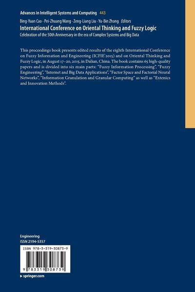 Produktbild: International Conference on Oriental Thinking and Fuzzy Logic