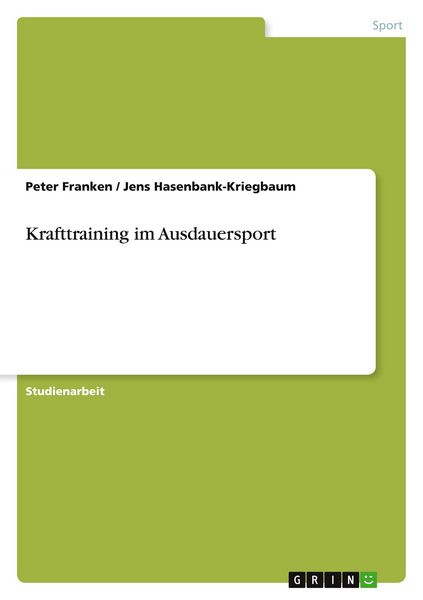 Produktbild: Krafttraining im Ausdauersport