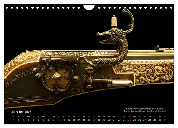 Produktbild: Historische R&uuml;stungen und Waffen (Wandkalender 2027 DIN A4 quer), CALVENDO Monatskalender
