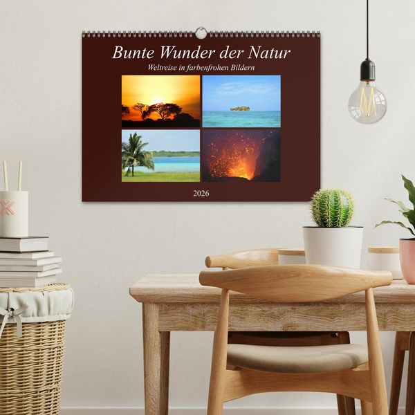 Produktbild: Bunte Wunder der Natur (Wandkalender 2026 DIN A3 quer), CALVENDO Monatskalender