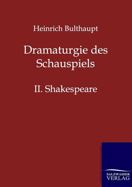 Produktbild: Dramaturgie des Schauspiels
