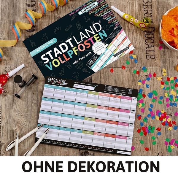 Produktbild: Denkriesen - Stadt Land Vollpfosten&reg; Junior Edition &ndash; "Jeder Punkt z&auml;hlt."
