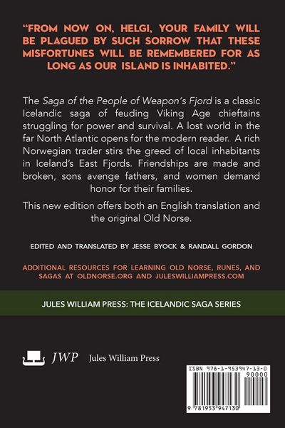 Produktbild: Saga of the People of Weapon's Fjord (V&aacute;pnfir&eth;inga Saga)