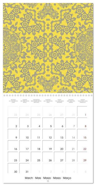 Produktbild: Mandalas Recherche int&eacute;rieure (Calendrier mural carr&eacute; 2026 30x30 cm) Calendrier double avec une page pour vos prises de notes