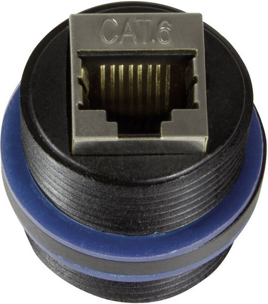 Produktbild: LogiLink Netzwerk Adapter [1x RJ45-Buchse - 1x RJ45-Buchse] Schwarz