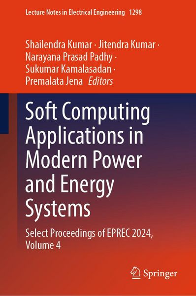 Produktbild: Soft Computing Applications in Modern Power and Energy Systems