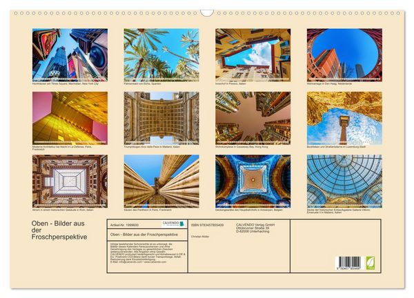 Produktbild: Oben - Bilder aus der Froschperspektive (Wandkalender 2026 DIN A2 quer), CALVENDO Monatskalender