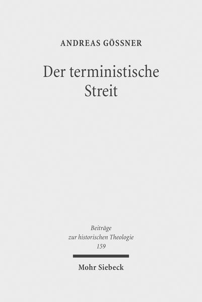 Produktbild: Der terministische Streit