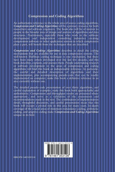 Produktbild: Compression and Coding Algorithms