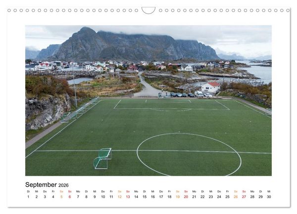 Produktbild: Zwischen Fjord und Flamme (Wandkalender 2026 DIN A3 quer), CALVENDO Monatskalender