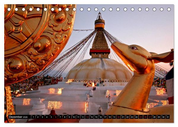 Produktbild: Nepal (Tischkalender 2026 DIN A5 quer), CALVENDO Monatskalender