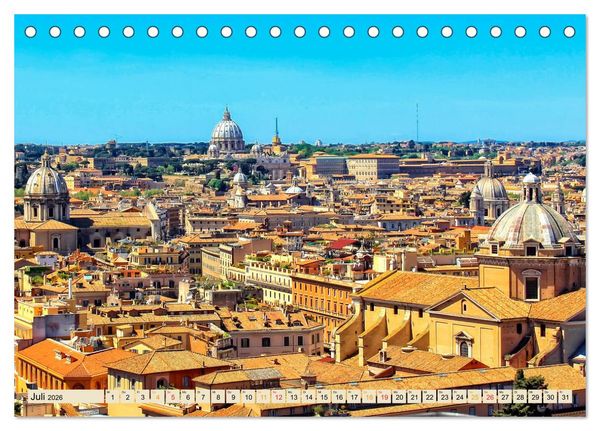 Produktbild: Reise durch Italien Vatikan (Tischkalender 2026 DIN A5 quer), CALVENDO Monatskalender