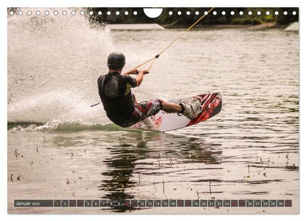 Produktbild: Wakeboarding - make water burn (Wandkalender 2026 DIN A4 quer), CALVENDO Monatskalender