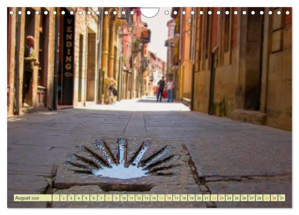 Produktbild: Jakobsweg - pilgern auf dem Camino de Santiago (Wandkalender 2026 DIN A4 quer), CALVENDO Monatskalender