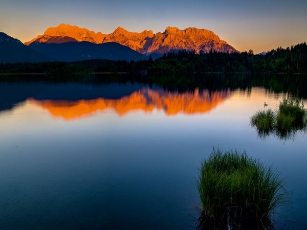 Produktbild: Alpengl&uuml;hen am Karwendel (Puzzle)