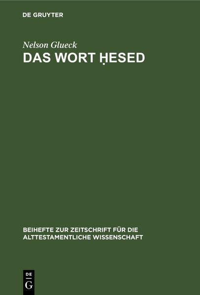 Produktbild: Das Wort Ḥesed