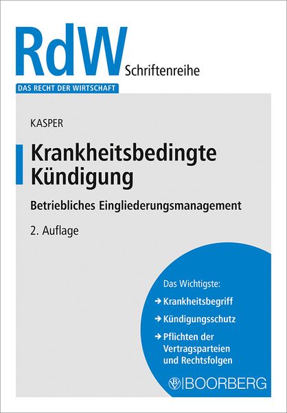 Produktbild: Krankheitsbedingte K&uuml;ndigung