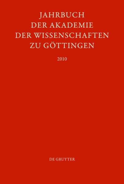 Produktbild: Jahrbuch der G&ouml;ttinger Akademie der Wissenschaften / 2010