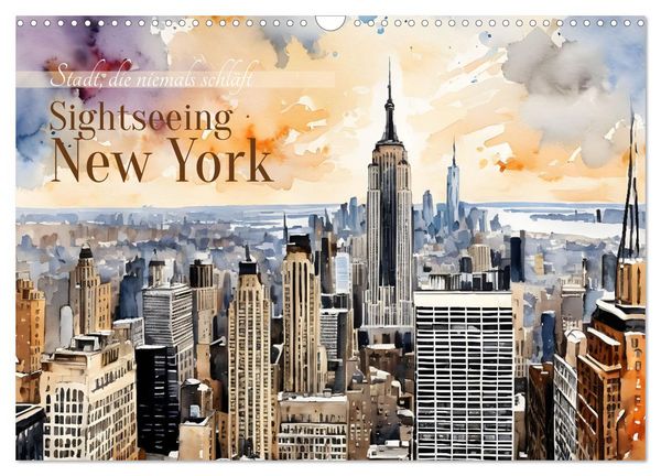 Produktbild: Sightseeing New York (Wandkalender 2026 DIN A3 quer), CALVENDO Monatskalender