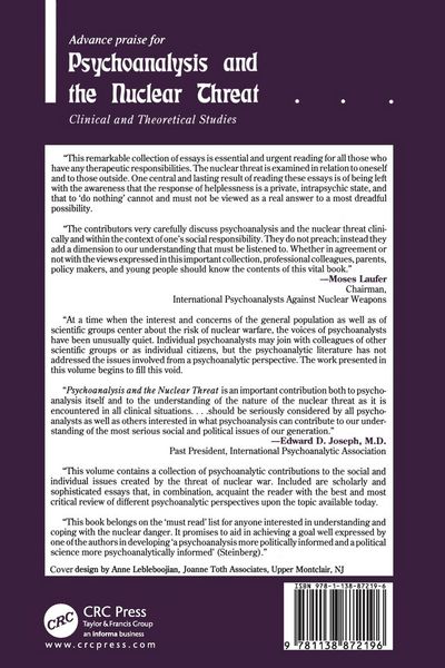 Produktbild: Psychoanalysis and the Nuclear Threat