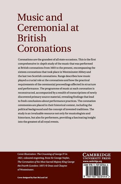 Produktbild: Music and Ceremonial at British Coronations
