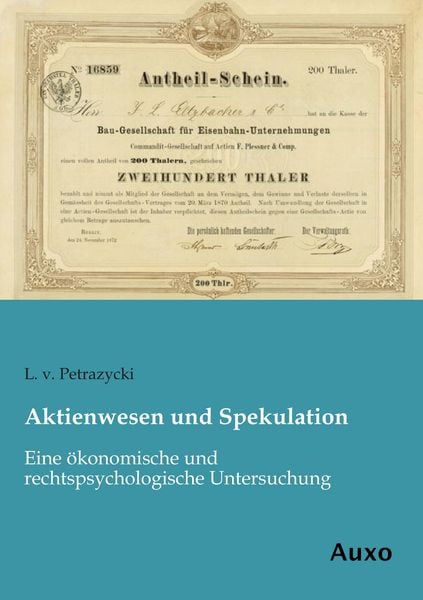 Produktbild: Aktienwesen und Spekulation