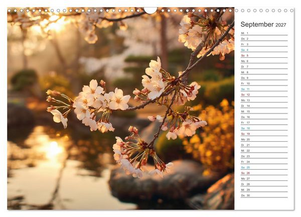 Produktbild: Japanische Kirschbl&uuml;te (Wandkalender 2027 DIN A3 quer), CALVENDO Monatskalender
