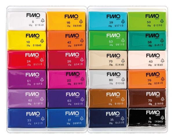 Produktbild: STAEDTLER Modelliermasse FIMO&reg; soft Basic Colours 24er Set