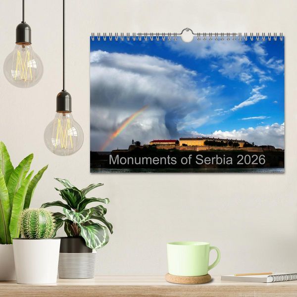 Produktbild: Monuments of Serbia 2026 (Wall Calendar 2026 DIN A4 landscape), CALVENDO 12 Month Wall Calendar