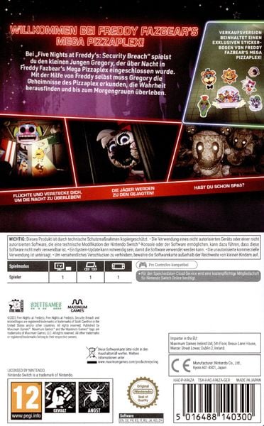 Produktbild: Five Nights at Freddys - Security Breach