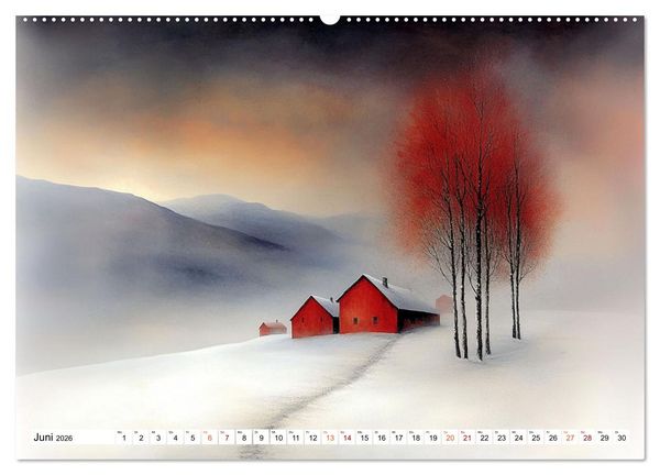 Produktbild: Wintertr&auml;ume &ndash; Zauberhafte Landschaften (hochwertiger Premium Wandkalender 2026 DIN A2 quer), Kunstdruck in Hochglanz