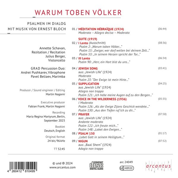 Produktbild: Warum toben V&ouml;lker-Psalmen im Dialog mit Musik