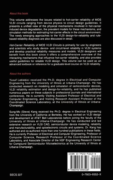 Produktbild: Hot-Carrier Reliability of MOS VLSI Circuits