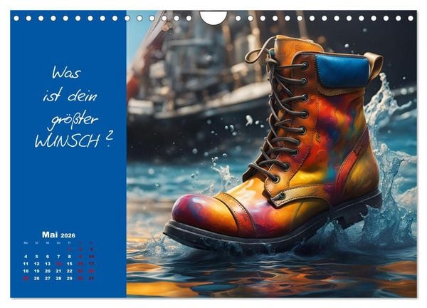 Produktbild: KI Mut - Trau Dich und stell Dir die richtige Frage (Wandkalender 2026 DIN A4 quer), CALVENDO Monatskalender