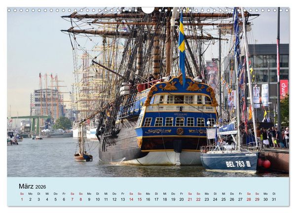 Produktbild: Parade der Windjammer - 2026 (Wandkalender 2026 DIN A3 quer), CALVENDO Monatskalender