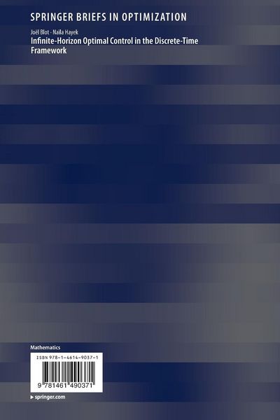 Produktbild: Infinite-Horizon Optimal Control in the Discrete-Time Framework