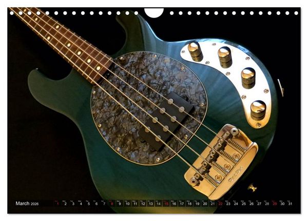 Produktbild: ROCK GUITARS Snapshots (Wall Calendar 2026 DIN A4 landscape), CALVENDO 12 Month Wall Calendar