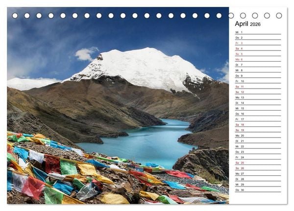 Produktbild: Tibet Momente (Tischkalender 2026 DIN A5 quer), CALVENDO Monatskalender