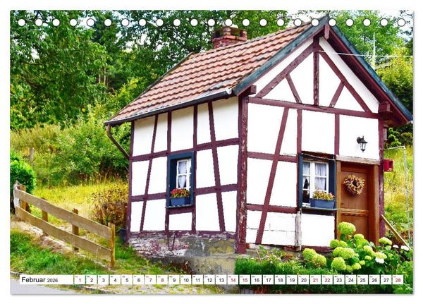 Produktbild: Fachwerkh&auml;user - Historische Geb&auml;ude rund um Simmerath (Tischkalender 2026 DIN A5 quer), CALVENDO Monatskalender