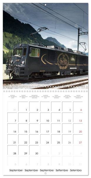 Produktbild: Swiss Trains (Wall Calendar 2026 12 &times; 12 Inch) CALVENDO 12 Month Wall Calendar