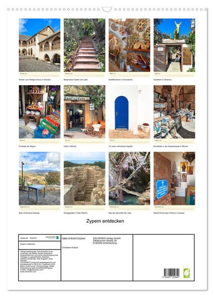 Produktbild: Zypern entdecken (Wandkalender 2026 DIN A2 hoch), CALVENDO Monatskalender