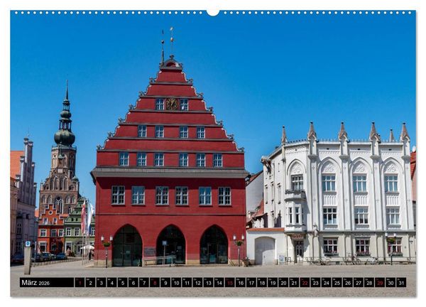 Produktbild: Greifswald, Bilder einer Stadt (hochwertiger Premium Wandkalender 2026 DIN A2 quer), Kunstdruck in Hochglanz