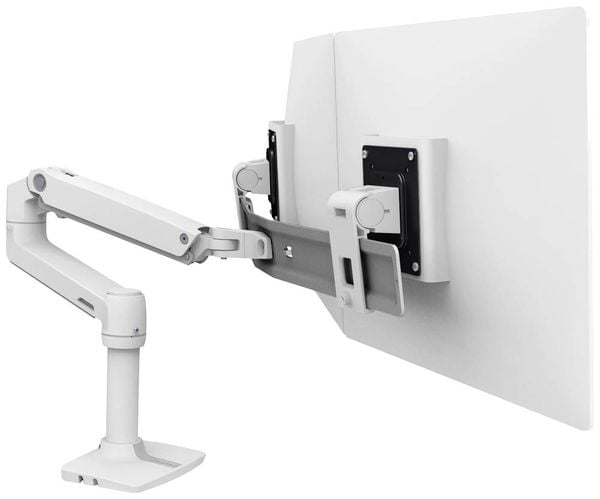 'Ergotron LX Dual Arm Direct Desk Mount 2fach Monitor-Tischhalterung 38,1cm (15') - 63,5cm (25') Weiß Höhenverstellbar, 