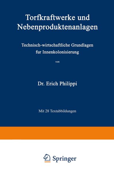 Produktbild: Torfkraftwerke und Nebenproduktenanlagen