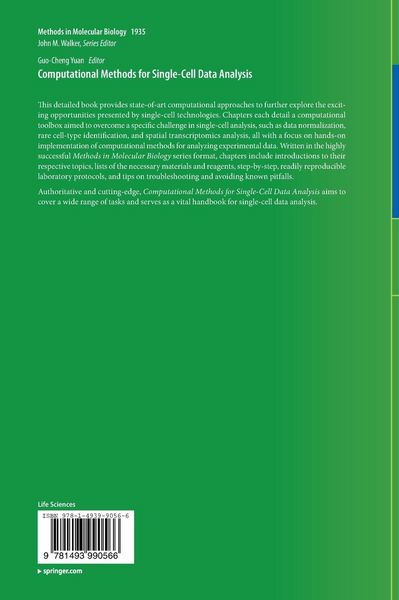 Produktbild: Computational Methods for Single-Cell Data Analysis
