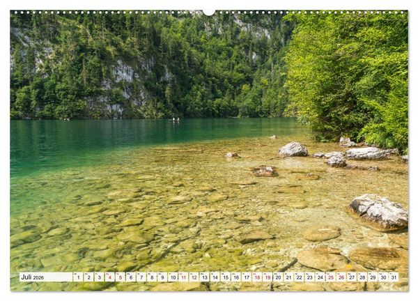 Produktbild: Bayerns sch&ouml;nste Seen (Wandkalender 2026 DIN A2 quer), CALVENDO Monatskalender