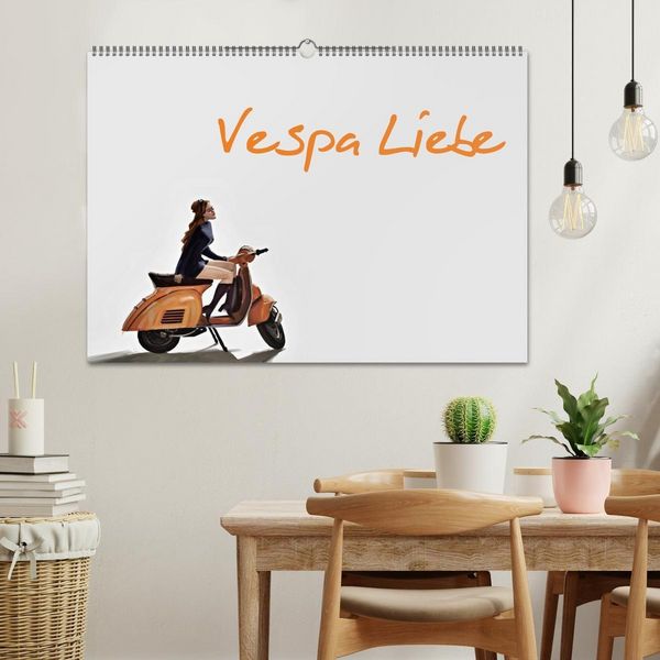 Produktbild: Vespa Liebe (Wandkalender 2027 DIN A2 quer), CALVENDO Monatskalender