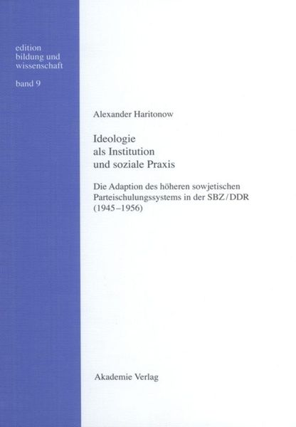 Produktbild: Ideologie als Institution und soziale Praxis