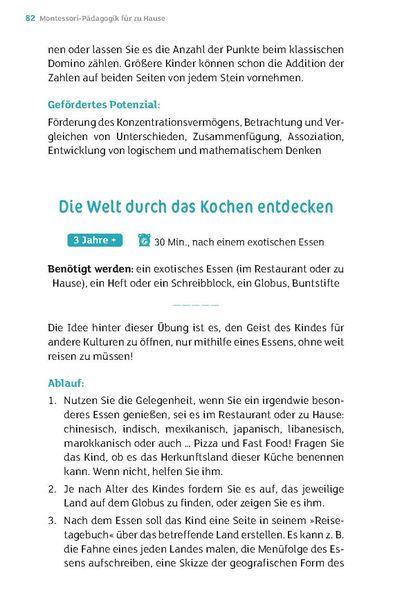 Montessori-Pädagogik für zu Hause